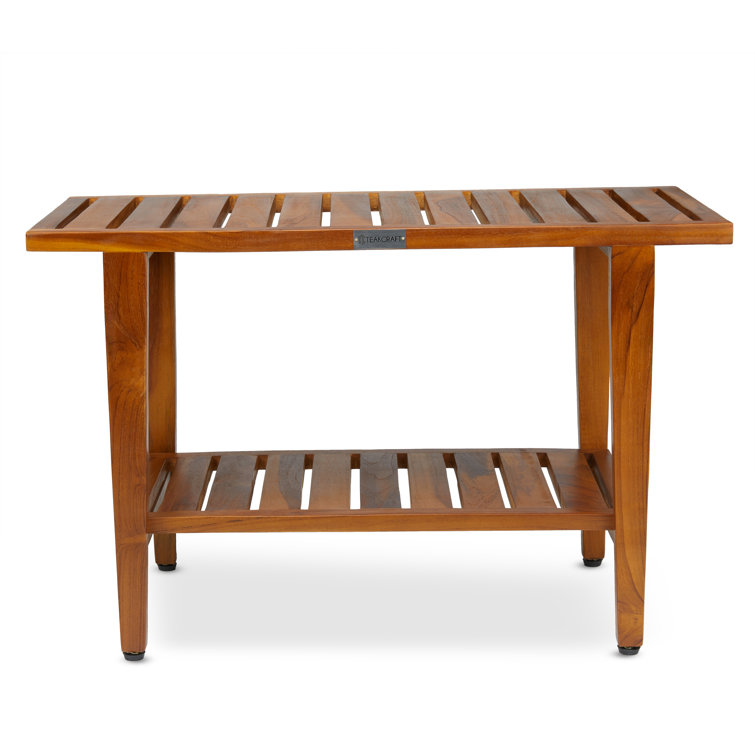 TeakCraft 30'' W Teak Shower Bench & Reviews Wayfair